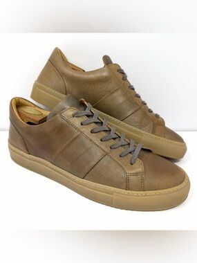 Mr P Mr Porter Men’s Larry Luxury Fashion Sneaker Sz 10.5 Brown Leather Shoe EUC